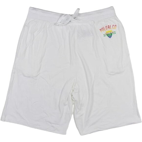 Polo Ralph Lauren Big & Tall 2XB White Logo Drawstring Waist Sleep Lounge Shorts - Picture 1 of 5